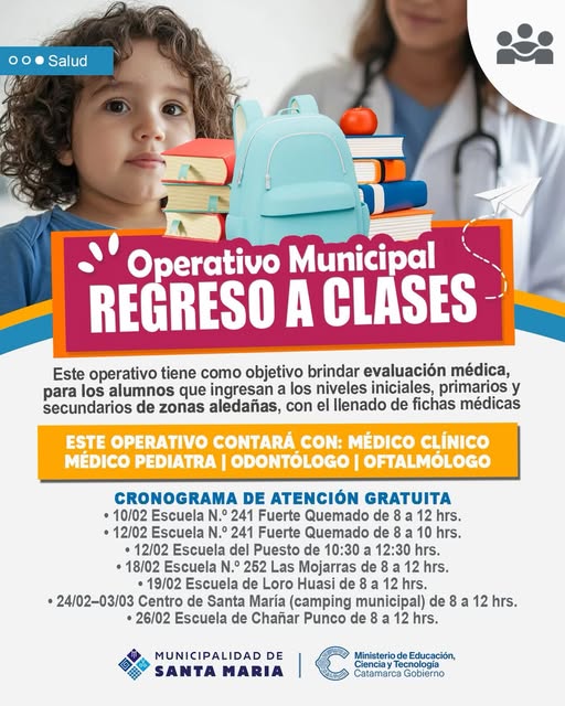OPERATIVO MUNICIPAL “REGRESO A CLASES”