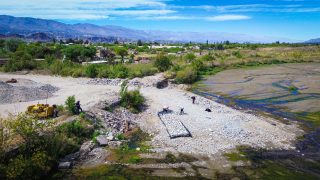 AVANZAN LOS TRABAJOS DE PREVENCIÓN EN EL RÍO SANTA MARÍA